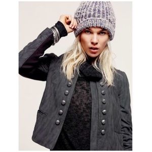 Free People Faux Suede Femme Band Jacket